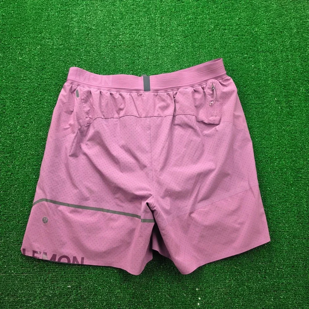 Lululemon Surge Line Running Shorts Mens Medium Purple 6